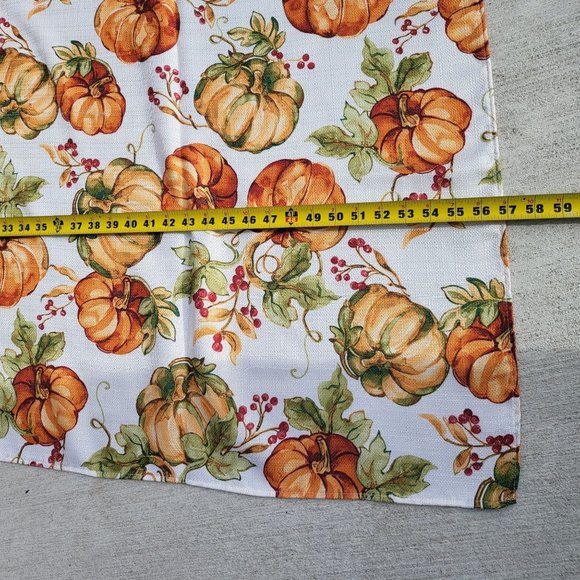 Autumn Harvest Fall Thanksgiving Pumpkin Tablecloth Table Cover Rectangle - Picture 9 of 15
